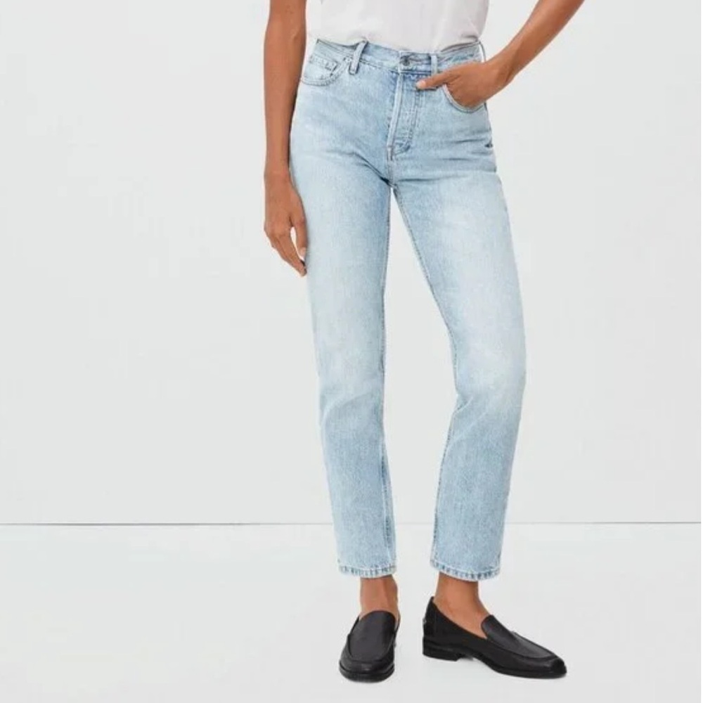 Everlane 90s Cheeky Jeans, Size 30, Light Blue Wash